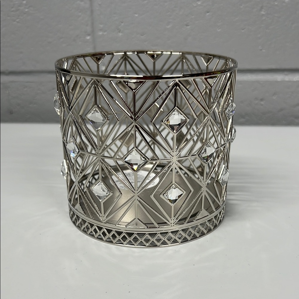 Elegant Silver Candle Holder